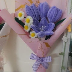 BÓ HOA KẼM NHUNG HANDMADE YUKISHOP YK15