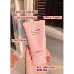 KEM CHỐNG NẮNG NÂNG TONE DA SÁNG HỒNG THE SAME ECO EARTH PINK SUNCREAM AD418