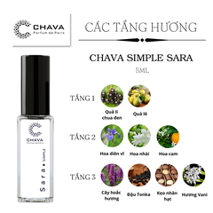 NƯỚC HOA NỮ MINI SIMPLE SARA 5ML PHONG CÁCH XỊT - CHAVA