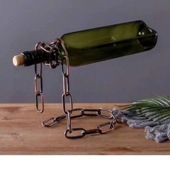 BÌNH HOA, LỌ HOA THỦY TINH HÌNH CHAI KÈM DÂY XÍCH, LỌ HOA BAY TRANG TRÍ, DECOR ĐỘC ĐÁO