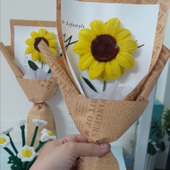 BÓ HOA HƯỚNG DƯƠNG KẼM NHUNG HANDMADE