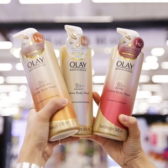 SỮA TẮM OLAY B3+ SIÊU DƯỠNG TRẮNG DA, CẤP ẨM VÀ ĐÀN HỒI CHO DA 500ML - GDN