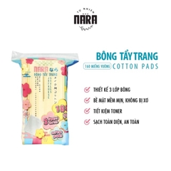 BÔNG TẨY TRANG NARA 160 MIẾNG COTTON PAD - MIHOO