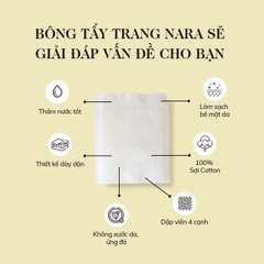 BÔNG TẨY TRANG NARA 160 MIẾNG COTTON PAD - MIHOO