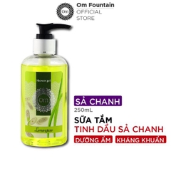 SỮA TẮM SÁNG DA VÀ NGĂN NGỪA MỤN LƯNG TINH DẦU SẢ CHANH 250ML - OM FOUNTAIN