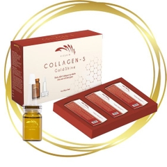 [HỘP] TINH CHẤT COLLAGEN-S GOLD SHINE CHỐNG LÃO HÓA, MỊN DA, CẤP ẨM - VIESKIN COLLAGEN - 3 LỌ/HỘP