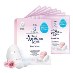MẶT NẠ DƯỠNG DA TRẮNG HỒNG PERFECT AQUA EXTRA WHITE MASK SENKA