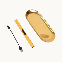 KHAY NẾN VÀ QUẸT LỬA ĐIỆN SẠC USB - MIDIMO