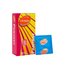COMBO BAO CAO SU LIFESTYLES FANTASY (12 BAO/HỘP) + GEL BÔI TRƠN LIFESTYLES ALOE LUBRICANT 50ML