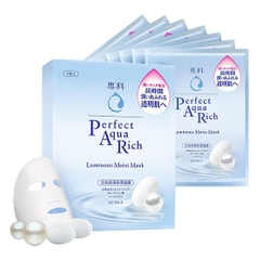 MẶT NẠ DƯỠNG ẨM TRẮNG DA PERFECT AQUA RICH LUMINOUS MOIST MASK SENKA