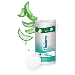 BÔNG TẨY TRANG HỮU CƠ CHIẾT XUẤT LÔ HỘI VÀ VITAMIN B5 MAXI COTONEVE