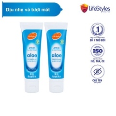 COMBO 2 GEL BÔI TRƠN TINH CHẤT LÔ HỘI LIFESTYLES ALOE LUBRICANT 50ML