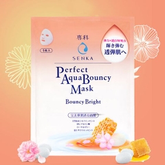 MẶT NẠ DƯỠNG TRẮNG ĐÀN HỒI PERFECT AQUA BOUNCY MASK BOUNCY BRIGHT SENKA