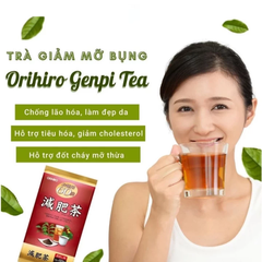 Trà Giảm Mỡ Bụng Genpi Orihiro Nhật Bản Gói 60 Túi