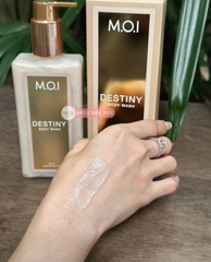 [TÚI CROISSANT LỚN] BỘ ĐÔI SỮA TẮM VÀ DƯỠNG THỂ M.O.I HƯƠNG NƯỚC HOA DESTINY