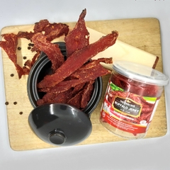 Thịt trâu khô -Buffalo Jerky vị ớt hiểm  Thương hiệu: QUANG HIỂN 