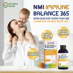 Thực phẩm bảo vệ sức khỏe NMI IMMUNE BALANCE 365 (Thực phẩm hỗ trợ tăng cường sức đề kháng cho trẻ NMI - IMMUNE BALANCE)