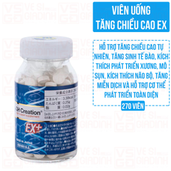Viên uống tăng chiều cao GH Creation EX Nhật Bản - 270 viên