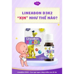 Vitamin D3 giúp tăng chiều cao cho bé Lineabon K2+D3 (mọi đối tượng từ trẻ sơ sinh đến người trưởng thành)