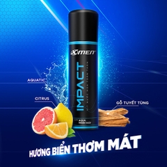 Xịt khử mùi hương nước hoa nam tính X-men Impact 100ml