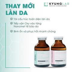 Bộ Đôi Thay Da Sinh Học Kyung Lab P-Peel + Neutralizer Chính Hãng Hàn Quốc