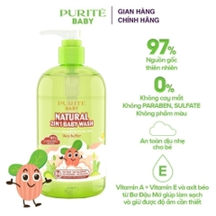 Sữa Tắm Gội Purité Baby Natural 2in1 250ml