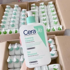 Sữa rửa mặt cerave foaming facial cleanser cho da dầu mụn nhạy cảm 236ml