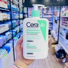Sữa rửa mặt cerave foaming facial cleanser cho da dầu mụn nhạy cảm 236ml