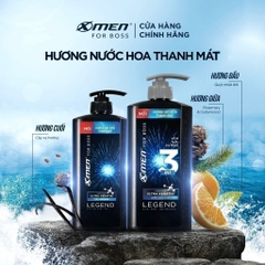 Dầu gội X-Men  850ml for Boss hương gió biển thanh mát Legend với Ultra Keratin