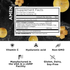 Viên uống Amen Collagen Codeage hỗ trợ da căng bóng, đàn hồi, mờ nám tàn nhang, đẩy lùi lão hóa 90 viên
