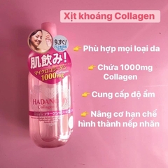 Xịt khoáng collagen Hadanomy 250ml-Nhật Bản