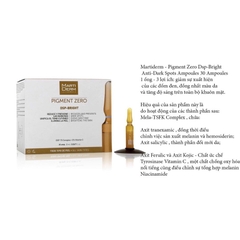 Tinh Chất Dưỡng Sáng Đều Màu Da, Giảm Đốm Sắc Tố MartiDerm Ampoule Pigment Zero DSP Bright Tây Ban Nha