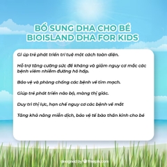 Dầu cá Bio Island bổ sung DHA cho trẻ, 60 viên