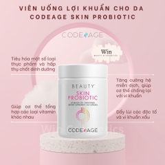 Viên uống bổ sung lợi khuẩn cho da Codeage Beauty Skin Probiotic 60 viên