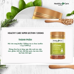Viên Uống Mầm Đậu Nành Super Lecithin 1200Mg Healthy Care-ÚC