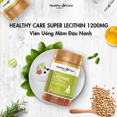 Viên Uống Mầm Đậu Nành Super Lecithin 1200Mg Healthy Care-ÚC