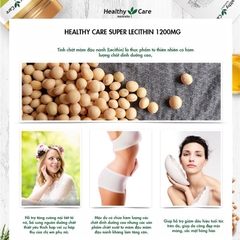 Viên Uống Mầm Đậu Nành Super Lecithin 1200Mg Healthy Care-ÚC
