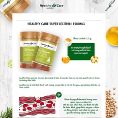 Viên Uống Mầm Đậu Nành Super Lecithin 1200Mg Healthy Care-ÚC