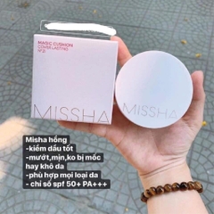Phấn nước Missha Magic Cushion 1 lõi VỎ HỒNG-hàn