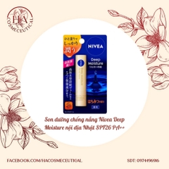 Son dưỡng môi Nivea Deep Moisture Nhật Bản SPF26 PA++