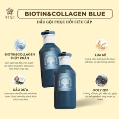 Cặp gội xả Biotin Collagen ESSENCE 500ml mẫu mới - XANH THAN -Ý