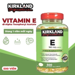 Viên uống Vitamin E MỸ Kirkland 500 viên- Mỹ