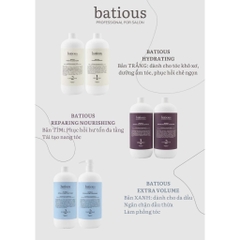 Cặp Dầu Gội Xả Batious -500ml Ngăn Ngừa Giảm Rụng Tóc. Dầu Gội Xả Mượt Tóc, Nhanh Mọc Tóc Nhanh-uk