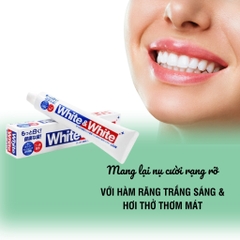 Kem đánh răng WHITE & WHITE LION NHẬT BẢN