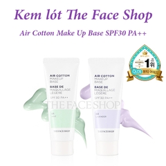 Kem lót The Face Shop Air Cotton Makeup Base-hàn