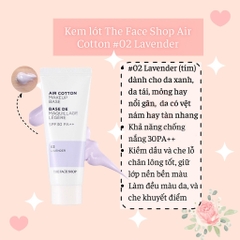 Kem lót The Face Shop Air Cotton Makeup Base-hàn