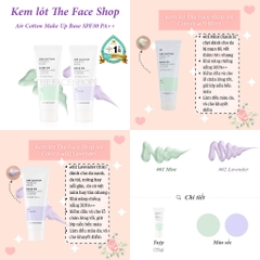 Kem lót The Face Shop Air Cotton Makeup Base-hàn