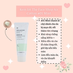 Kem lót The Face Shop Air Cotton Makeup Base-hàn
