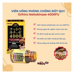 Viên Uống Chống Tai Biến Nattokinase ORIHIRO 60 viên - 4000FU-nhật