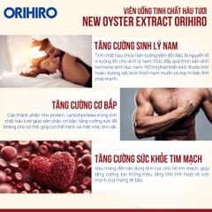 Tinh chất Hàu tươi Nhật Orihiro 120 viên- Nhật Bản
